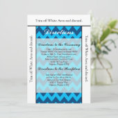 Carte de direction 3,5x6 Chevron Blues (Debout devant)