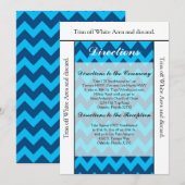 Carte de direction 3,5x6 Chevron Blues (Devant / Derrière)