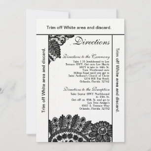 Carte de direction 3.5x6 Doiliers Vintages en dent