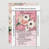 Carte de direction 3.5x6 Glitte Rose géométrique d (Devant / Derrière)