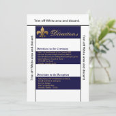 Carte de direction 3.5x6 Grille moderne Marine Whi (Debout devant)