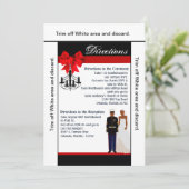 Carte de direction 3.5x6 Marine African Ameri Unif (Debout devant)