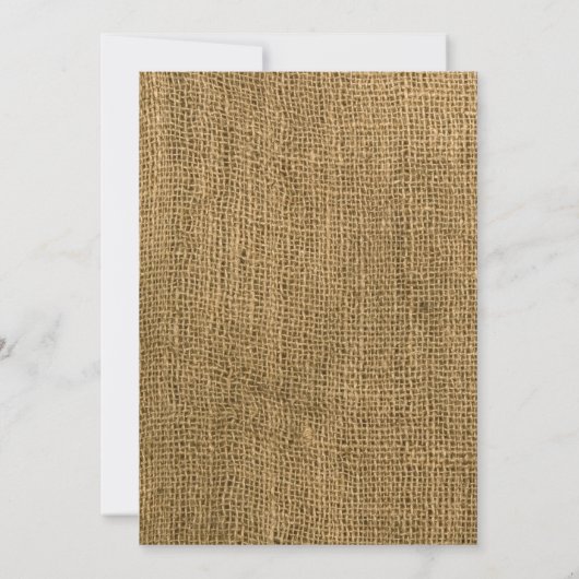 Carte de direction 3.5x6 Mason Jar Burlap Country (Dos)