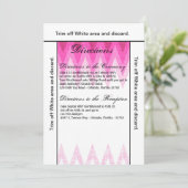 Carte de direction 3,5x6 Ombre Chevron rose (Debout devant)