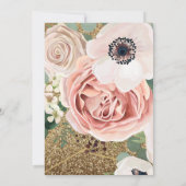 Carte de direction 3.5x6 Parties scintillant d'or  (Dos)