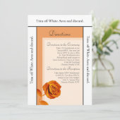 Carte de direction 3.5x6 Rose orange brûlé (Debout devant)