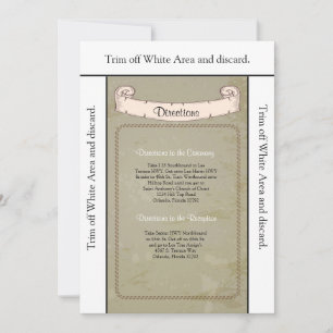 Carte de direction 3.5x6 Vinyard Vintage