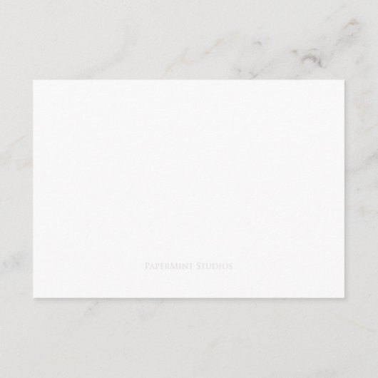 Carte de direction | Blanc de base (Dos)