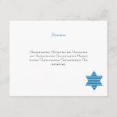 Carte de direction de l'étoile juive David Twins B (Dos)