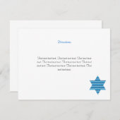 Carte de direction de l'étoile juive David Twins B (Devant / Derrière)