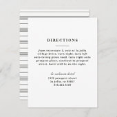 Carte de direction de noeud illustrée - Noir (Devant / Derrière)