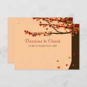 Carte de direction des Inséparables tombant du coe (Devant / Derrière)