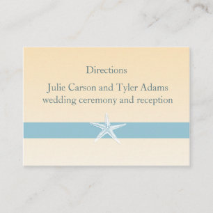 Carte de direction d'étoiles de mer de Sandy