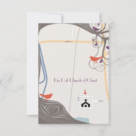 Carte de direction du tourbillon de bois (Dos)