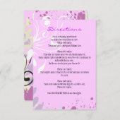 Carte de direction FLORAL STAR ABSTRAITE (Devant / Derrière)