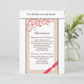 Carte de direction Mariage 3.5x6 de la branche ros (Debout devant)