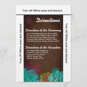 Carte de direction Neon Spring Flora 3,5 x 6