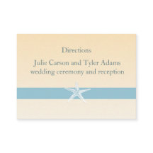 Carte de direction Sandy Starfish