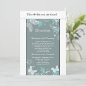 Carte de directions Blue Butterfly Spring 3.5x6 (Debout devant)