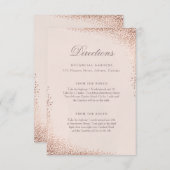 Carte de directions d'aluminium de confettis (Devant / Derrière)