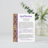 Carte de directions pour invités avec motif africa (Debout devant)