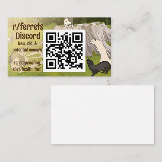 Carte de discorde Ferrets (Devant / Derrière)