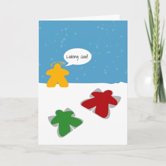 Carte de discours de Meeples Snow Angel (Devant)