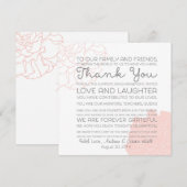 Carte de disposition de lieu de mariage Message de (Devant / Derrière)