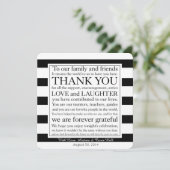 Carte de disposition de lieu de mariage Message de (Debout devant)