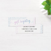 Carte de distribution pour bébé Confetti bleu rose (Bureau)