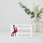 Carte de diva (Debout devant)