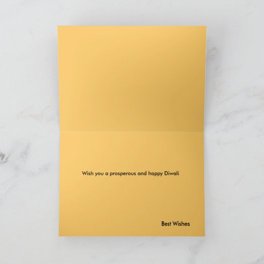 Carte de Diwali (Intérieur)