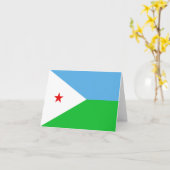 Carte de Djibouti (Fleur jaune)