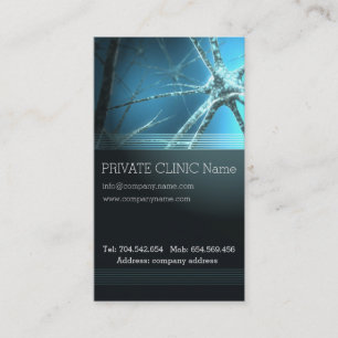 Carte de docteur corps humain de clinique privée