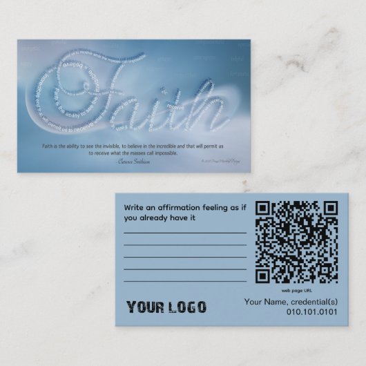 Carte de documentation de foi (Devant / Derrière)