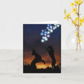 Carte de dogues colorés (Fleur jaune)