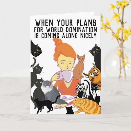 CARTE DE DOMINATION MONDIALE D'ANNIVERSAIRE POUR E (Fleur jaune)