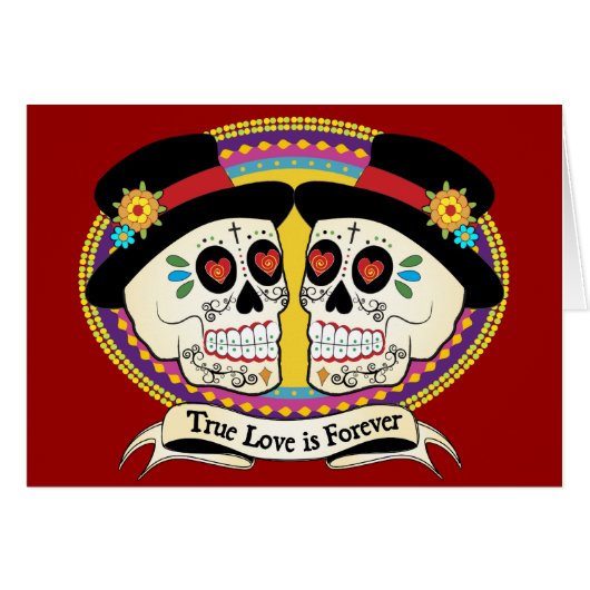 Carte de DOS Novios (2 mariés) (Devant horizontal)