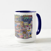 Carte de Dos Pueblos Café Mug (Devant droit)