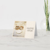 Carte de doua pour mariage islamique avec calligra (Devant)