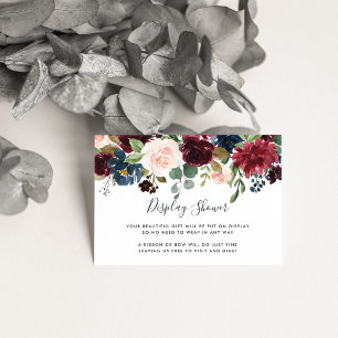 Carte de douche à affichage en fleur radiante