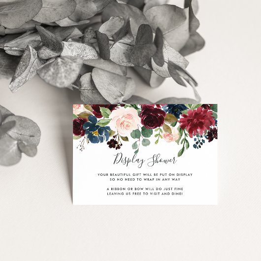 Carte de douche à affichage en fleur radiante