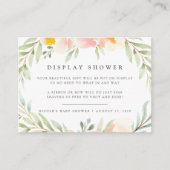 Carte de douche à affichage floral Airy (Devant)