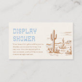 Carte de douche à affichage occidental (Devant)