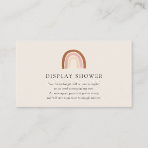 Carte de douche à arc-en-ciel rose