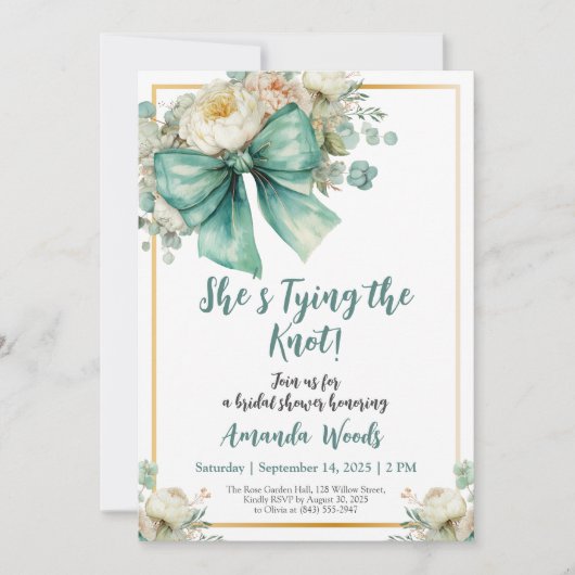 Carte de douche à arc vert (Devant)