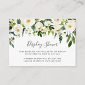 Carte de douche à écran floral Alabaster (Devant)