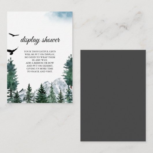 Carte de douche à écran Rocky Mountain (Devant / Derrière)