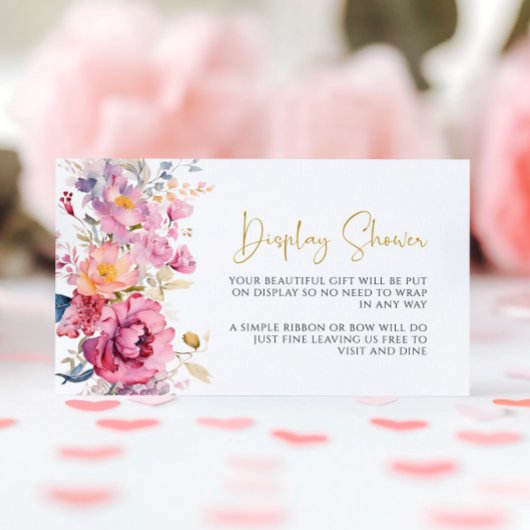 Carte de douche à écran violet Fleur sauvage