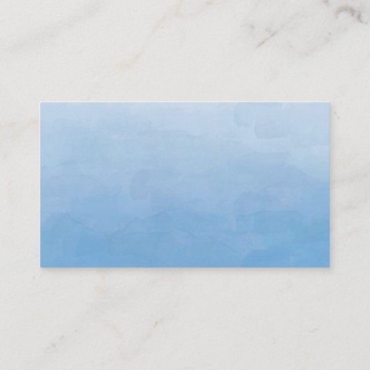 Carte de douche d'affichage à thème d'aquarelle (Dos)